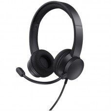 AURICULARES TRUSTR AYDA USB ENC BK