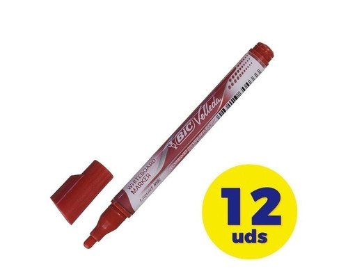 ROTULADOR BIC PIZARRA LIQ ROJO 12 ROTULADOR BIC PIZARRA LIQ ROJO 12