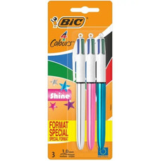 BOLIGRAFO BIC 4 COLORS SHINE 3U
