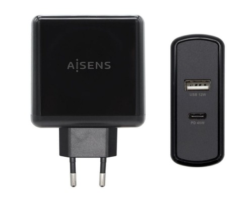 CARGADOR AISENS ASCH-2PD45A-BK CARGADOR AISENS ASCH-2PD45A-BK