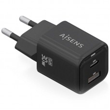 CARGADOR AISENS ASCH-30W2P021-BK