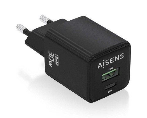 CARGADOR AISENS ASCH-30W2P038-BK