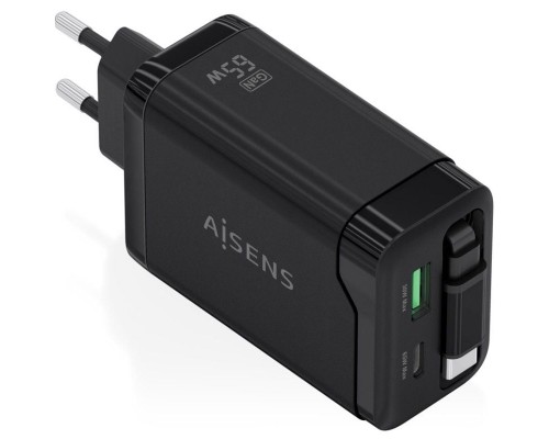 CARGADOR AISENS ASCH-65W3P071-BK CARGADOR AISENS ASCH-65W3P071-BK