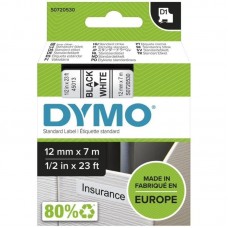 CINTA ROTULADORA DYMO D1 12X7 NEGRO-BLAN