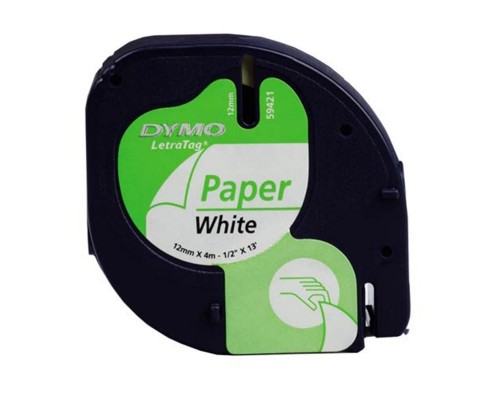 CINTA ROTULADORA DYMO LET 12X4 PAPEL BLA CINTA ROTULADORA DYMO LET 12X4 PAPEL BLA