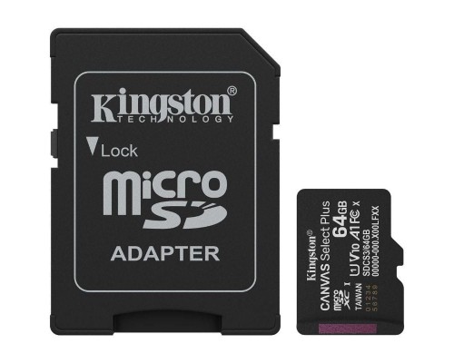 MEMORIA KINGSTON-MICROSD SDCS3 64GB MEMORIA KINGSTON-MICROSD SDCS3 64GB